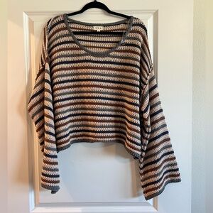 Oversized Striped Sweater - Never Worn